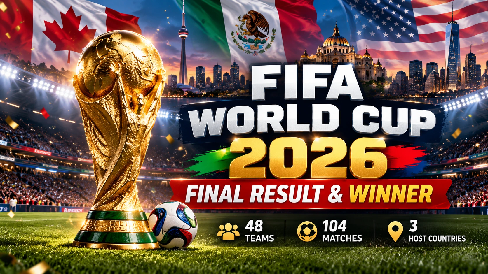 FIFA World Cup 2026: Final Result, Winner, Top Scorers & Full Tournament Update