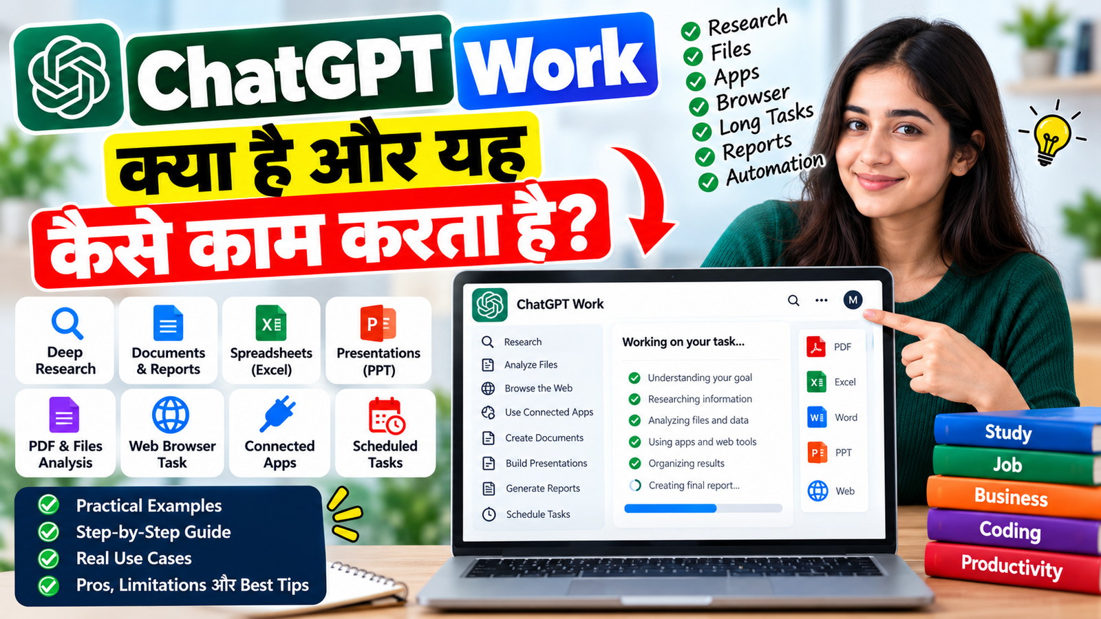 ChatGPT Work क्या है? कैसे काम करता है, Features, Uses और Practical Guide 2026