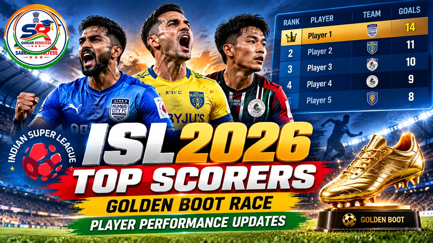 ISL 2026 Top Scorers: Golden Boot Race aur Player Performance Updates